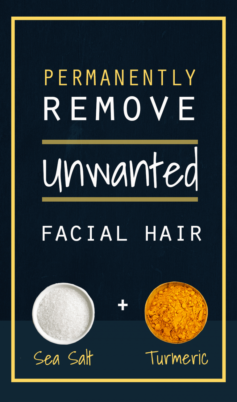How To Permanently Remove Facial Hair With Turmeric And Sea Salt